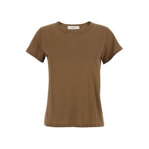 Jucca Women Brown T-Shirt With Round Neck And Short Sleeves In Cotton Women